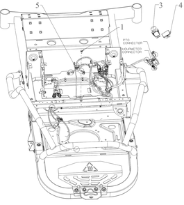 Pto Switch/Dash Plug Diagram and Parts List for ZT1-54KH (17CM210)(2021) Cub Cadet Lawn Tractor